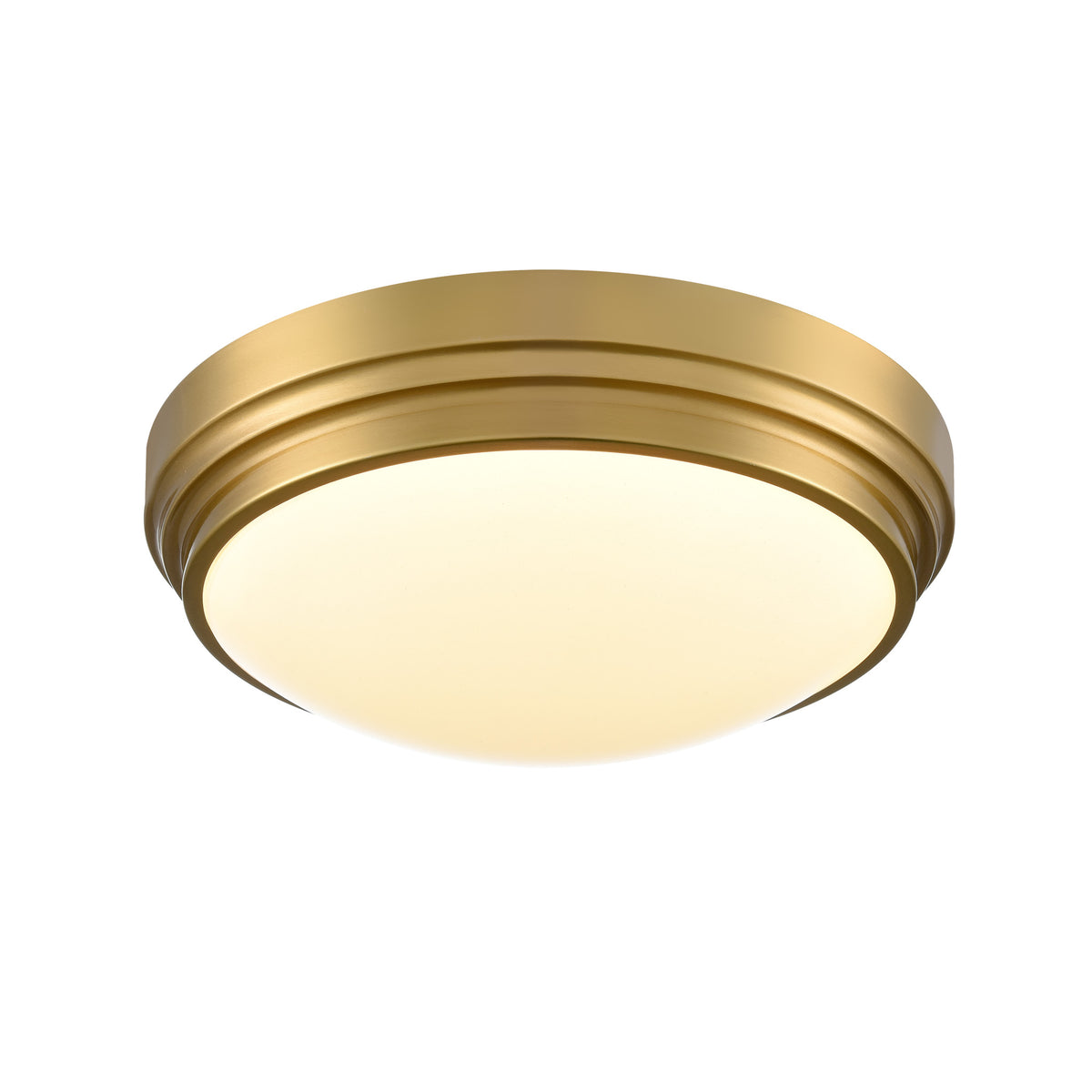 DVI LIGHTING ALGOMA 13" FLUSH MOUNT LCD BRASS DVP33038BR-5CCT