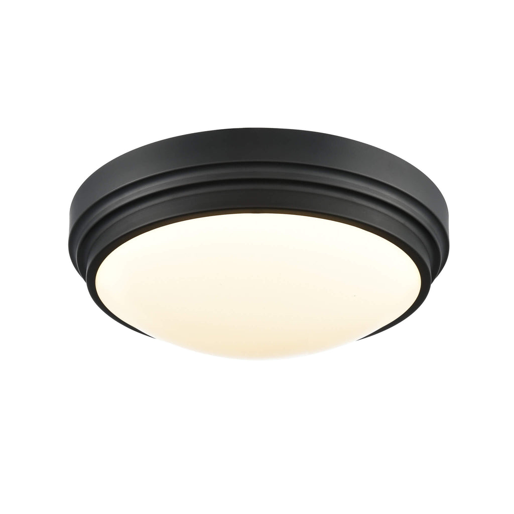 DVI LIGHTING ALGOMA 13" FLUSH MOUNT LCD EBONY DVP33038EB-5CCT