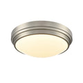 DVI LIGHTING ALGOMA 13" FLUSH MOUNT LCD SATIN NICKEL DVP33038SN-5CCT