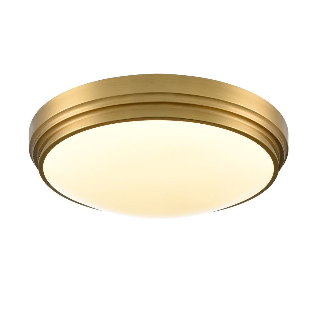 DVI LIGHTING ALGOMA 17" FLUSH MOUNT LCD BRASS DVP33048BR-5CCT