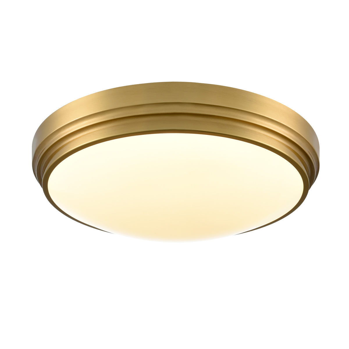 DVI LIGHTING ALGOMA 17" FLUSH MOUNT LCD BRASS DVP33048BR-5CCT