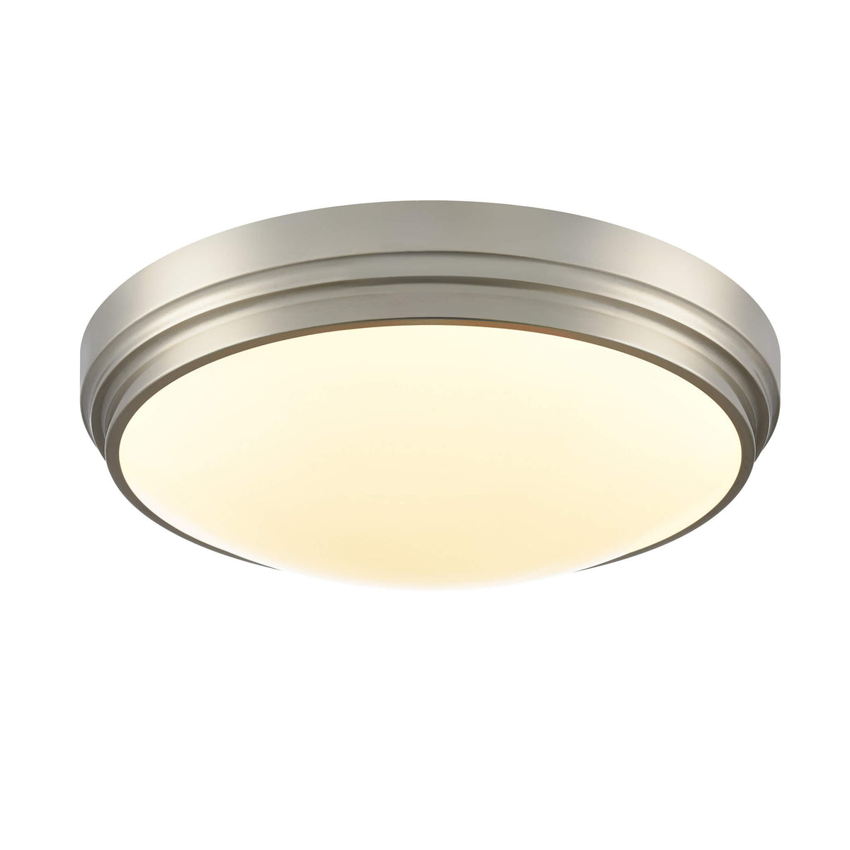 DVI LIGHTING ALGOMA 17" FLUSH MOUNT LCD SATIN NICKEL DVP33048SN-5CCT