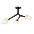 DVI LIGHTING JAVELIN 3 LT SEMI-FLUSH MOUNT EBONY DVP33211EB-ICE
