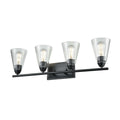 DVI LIGHTING LOUISBOURG 4 LT VANITY EBONY DVP34344EB-CL