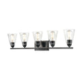 DVI LIGHTING LOUISBOURG 5 LT VANITY EBONY DVP34355EB-CL