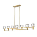 DVI LIGHTING SAMAR 7 LT LINEAR BRASS DVP34604BR-CL