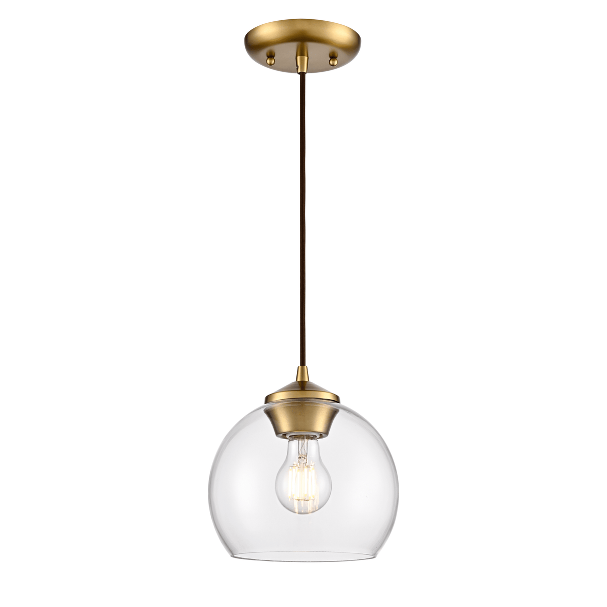 DVI LIGHTING ANDROMEDA PENDANT BRASS DVP34721BR-CL