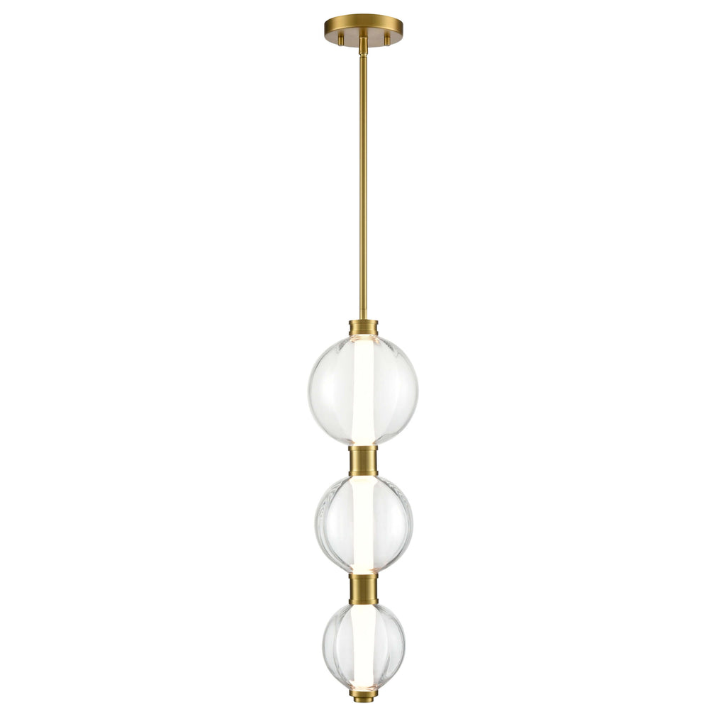 DVI LIGHTING GLIMMER LED PENDANT DVP34910BR-PUC