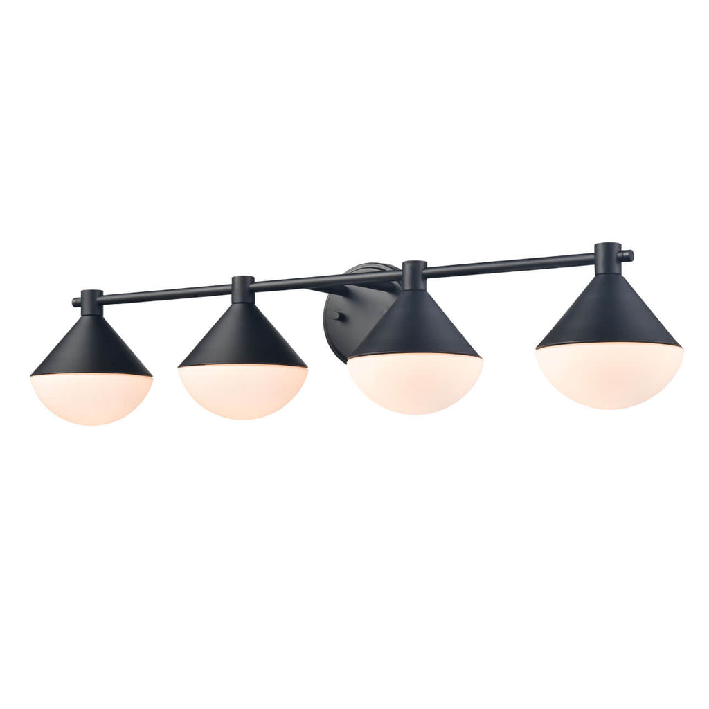 DVI LIGHTING AGAWA 4 LIGHT VANITY DVP36144BK-OP