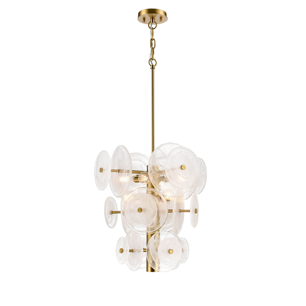 DVI LIGHTING CAROUSEL 8 LT PENDANT BRASS DVP36520BR-MS