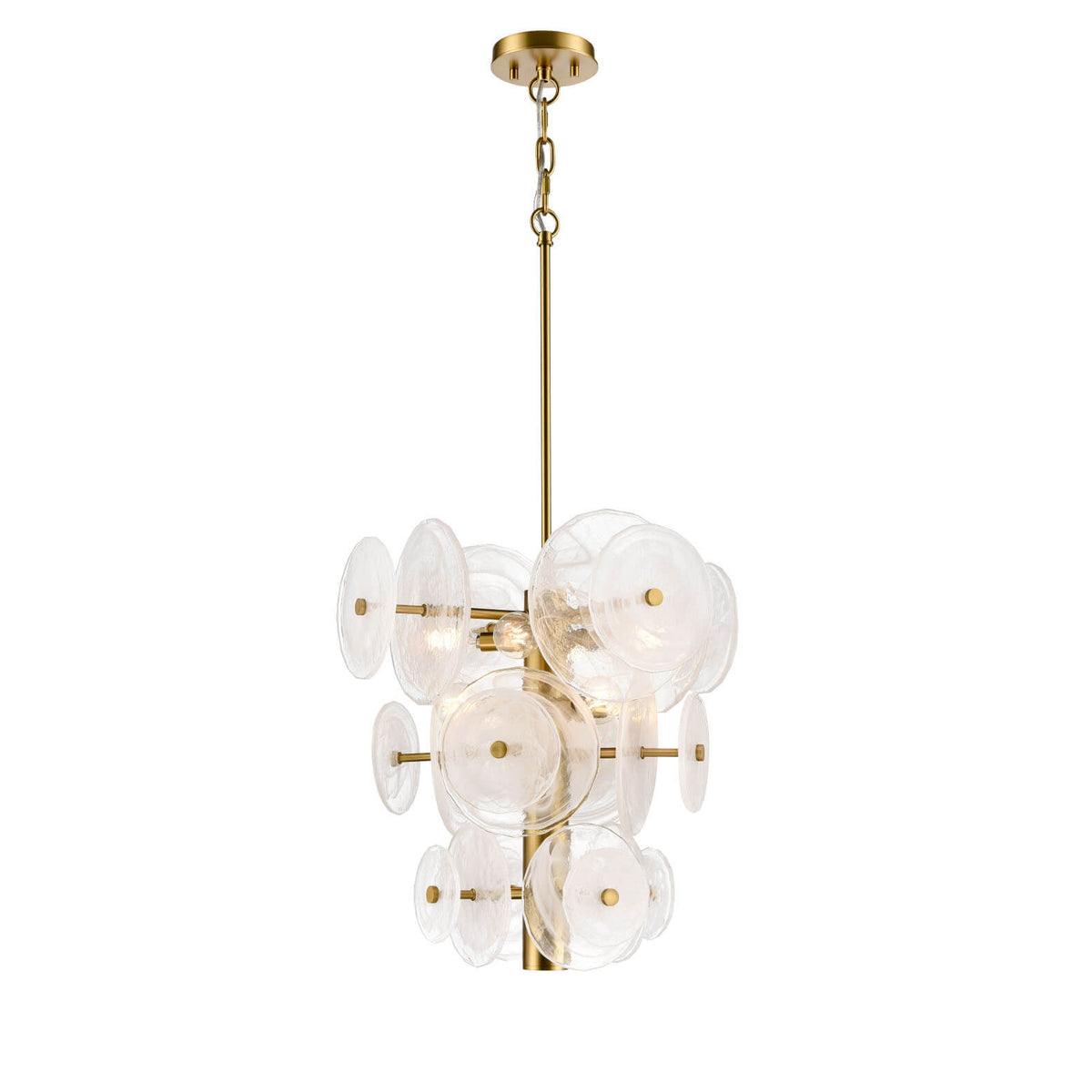 DVI LIGHTING CAROUSEL 8 LT PENDANT BRASS DVP36520BR-MS