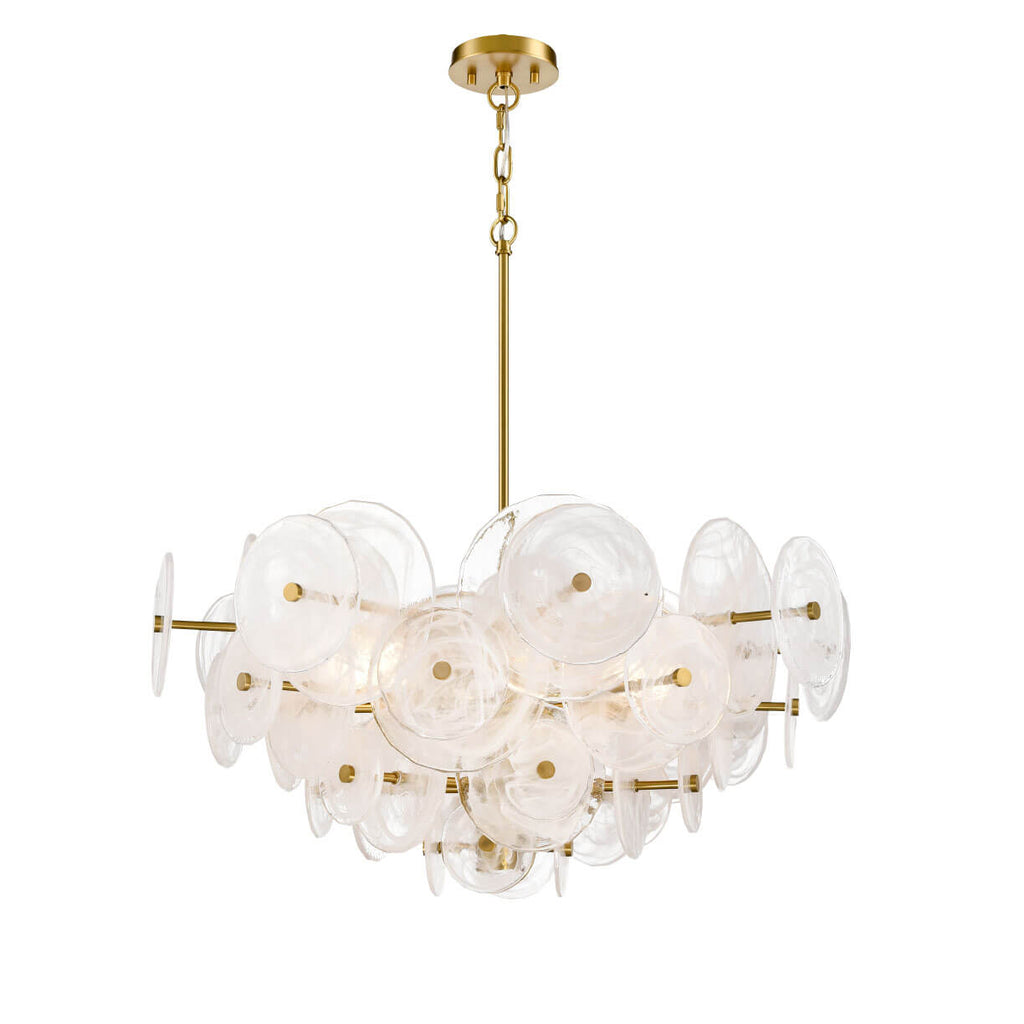 DVI LIGHTING CAROUSEL 4 LT CHANDELIER BRASS DVP36525BR-MS