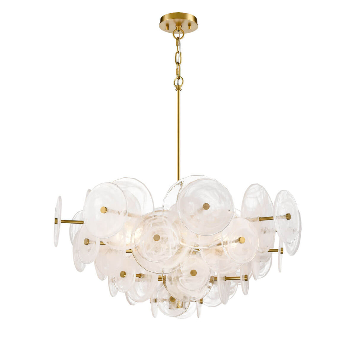 DVI LIGHTING CAROUSEL 4 LT CHANDELIER BRASS DVP36525BR-MS