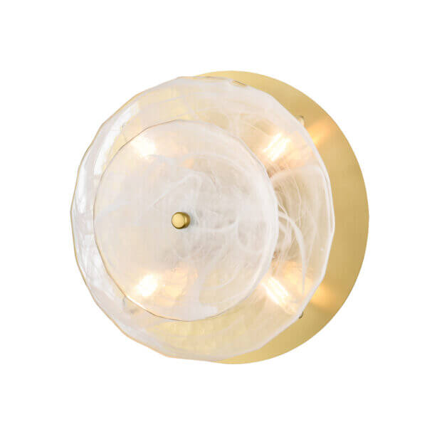DVI LIGHTING CAROUSEL 4 LT FLUSH MOUNT BRASS DVP36528BR-MS