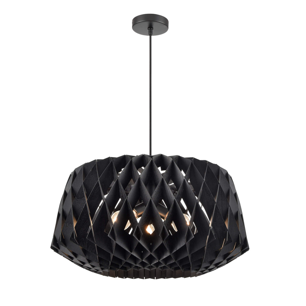 DVI LIGHTING LAC ST-JEAN 3 LT PENDANT DVP36724BK-BW