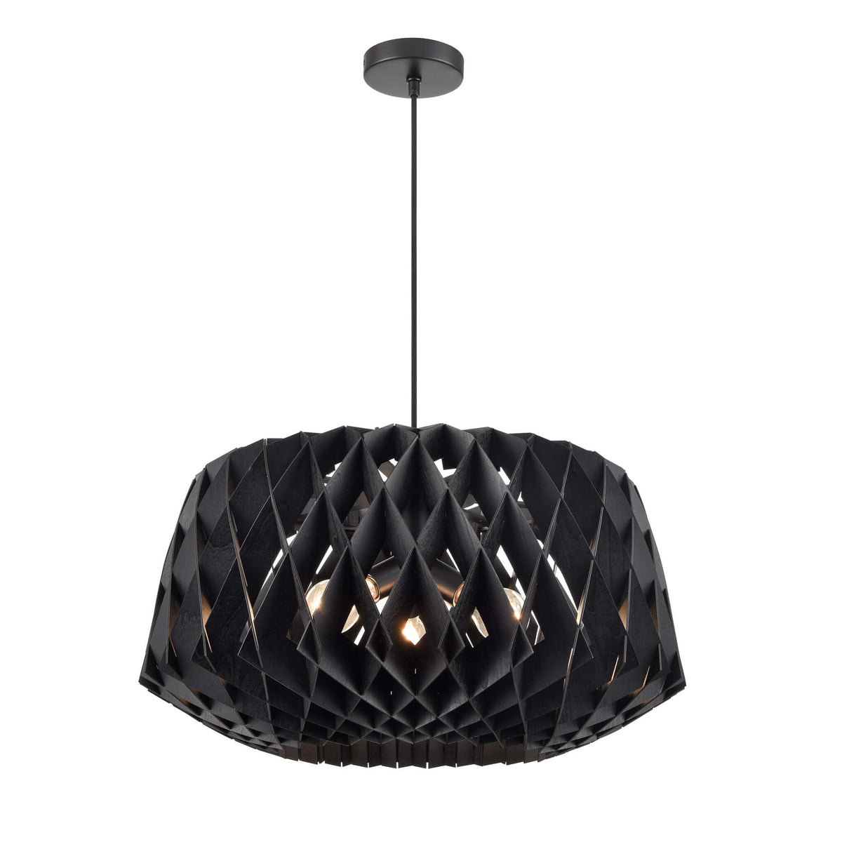DVI LIGHTING LAC ST-JEAN 3 LT PENDANT DVP36724BK-BW