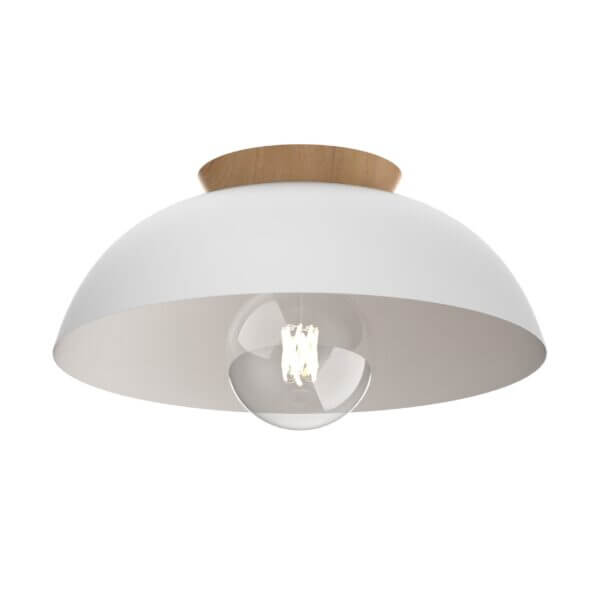 DVI LIGHTING BERGEN 12" SEMI-FLUSH MOUNT WHITE DVP36832MW+NW