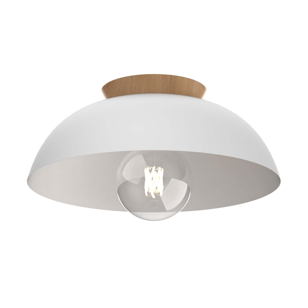 DVI LIGHTING BERGEN 16" SEMI-FLUSH MOUNT WHITE DVP36842MW+NW