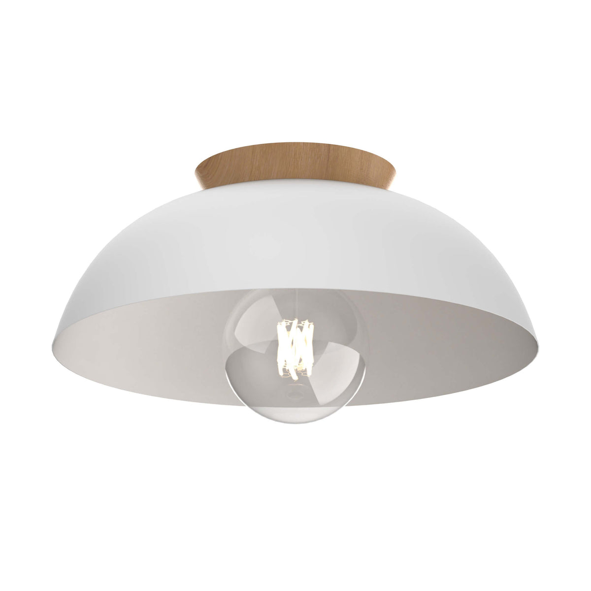 DVI LIGHTING BERGEN 16" SEMI-FLUSH MOUNT WHITE DVP36842MW+NW