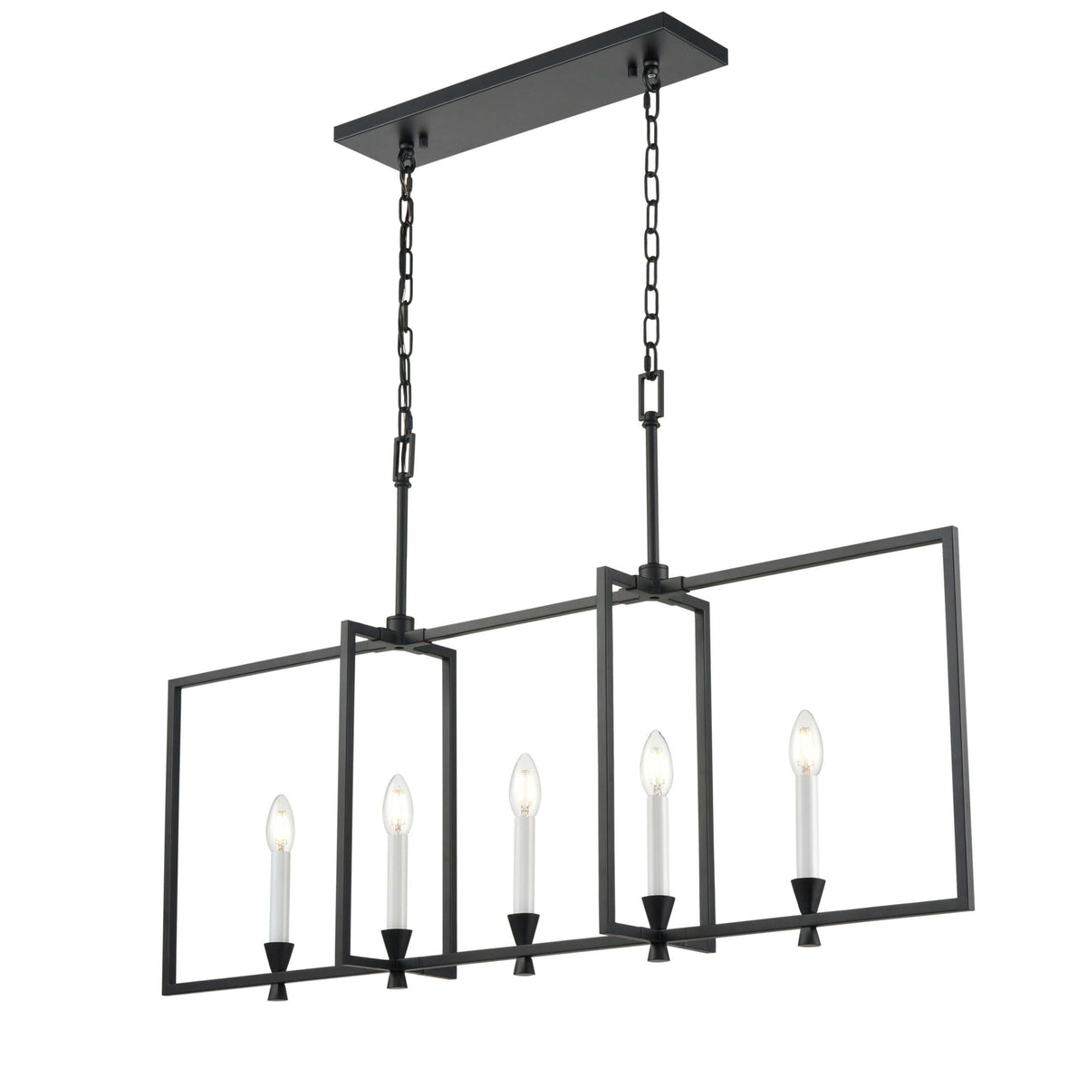 DVI LIGHTING CARISBROOKE 5 LT LINEAR EBONY DVP37102EB