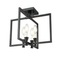 DVI LIGHTING CARISBROOKE 4 LT SEMI-FLUSH MOUNT EBONY DVP37111EB