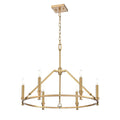 DVI LIGHTING CARISBROOKE 6 LT CHANDELIER BRASS DVP37126BR
