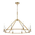 DVI LIGHTING CARISBROOKE 8 LT CHANDELIER BRASS DVP37129BR