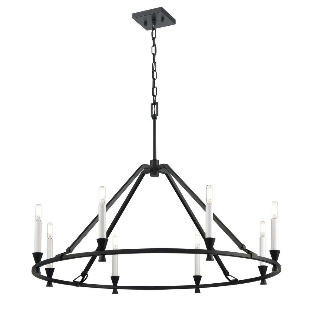 DVI LIGHTING CARISBROOKE 8 LT CHANDELIER EBONY DVP37129EB
