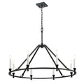 DVI LIGHTING CARISBROOKE 8 LT CHANDELIER EBONY DVP37129EB