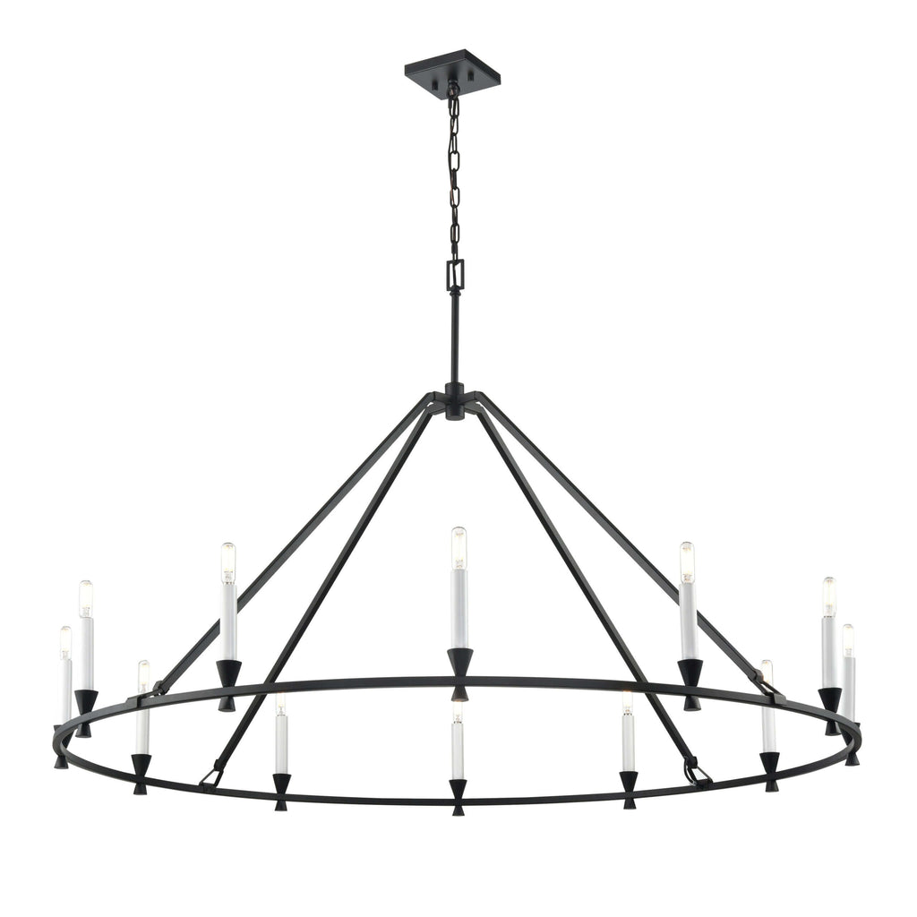 DVI LIGHTING CARISBROOKE 12 LT CHANDELIER EBONY DVP37145EB