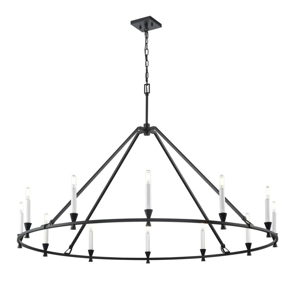 DVI LIGHTING CARISBROOKE 12 LT CHANDELIER EBONY DVP37145EB