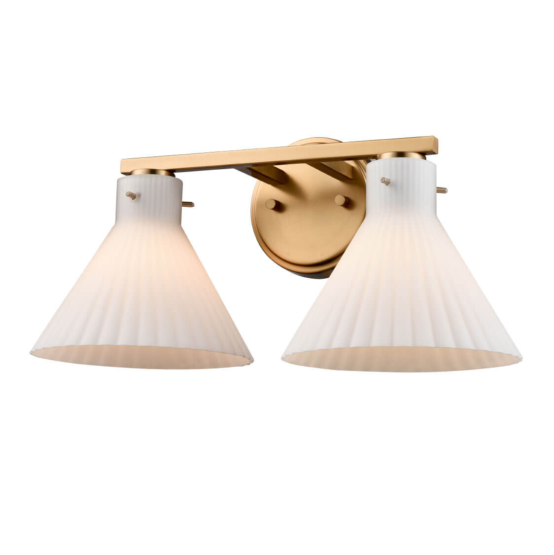 DVI LIGHTING DOREST 2 LIGHT VANITY BRASS DVP37222BR-RIO