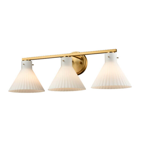 DVI LIGHTING DOREST 3 LIGHT VANITY BRASS DVP37243BR-RIO