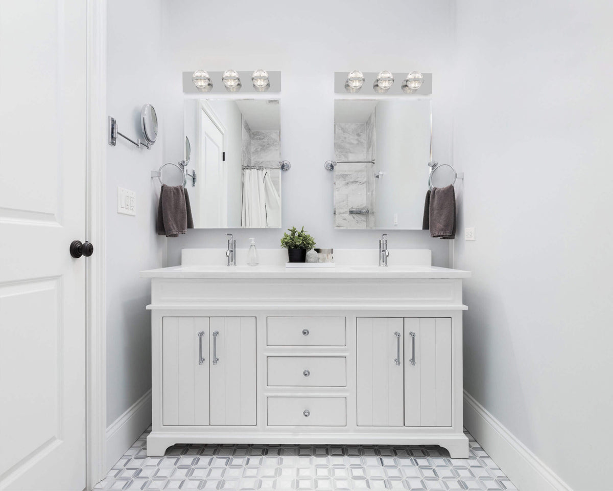 DVI LIGHTING DRYDEN 3 LT VANITY CHROME  DVP37343CH-CRY