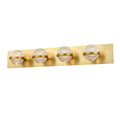 DVI LIGHTING DRYDEN 4 LT VANITY BRASS DVP37344BR-CRY