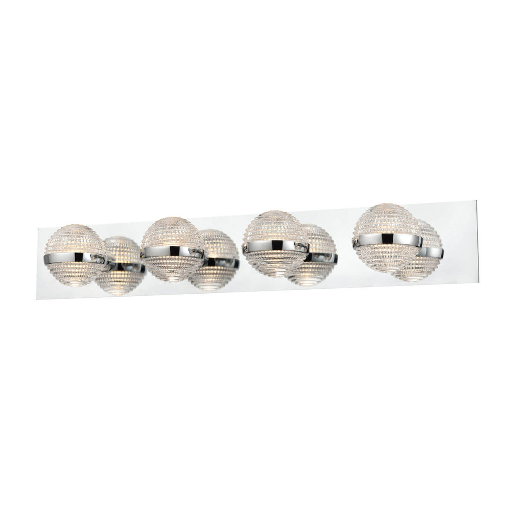 DVI LIGHTING DRYDEN 4 LT VANITY CHROME DVP37344CH-CRY