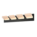 DVI LIGHTING PRECIPICE 4 LT VANITY LED EBONY DVP37594EB-AO