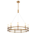 DVI LIGHTING CARDINAL 9 LT CHANDELIER BRASS DVP37824BR-VICE