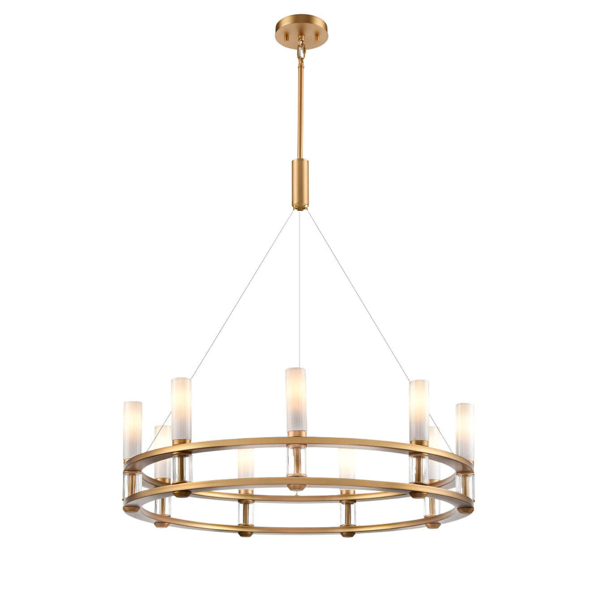 DVI LIGHTING CARDINAL 9 LT CHANDELIER BRASS DVP37824BR-VICE