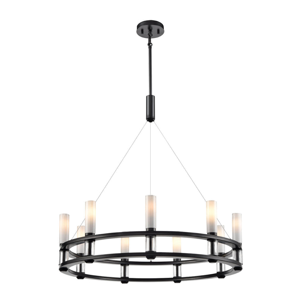 DVI LIGHTING CARDINAL 9 LT CHANDELIER EBONY DVP37824EB-VICE