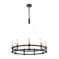 DVI LIGHTING CARDINAL 9 LT CHANDELIER EBONY DVP37824EB-VICE