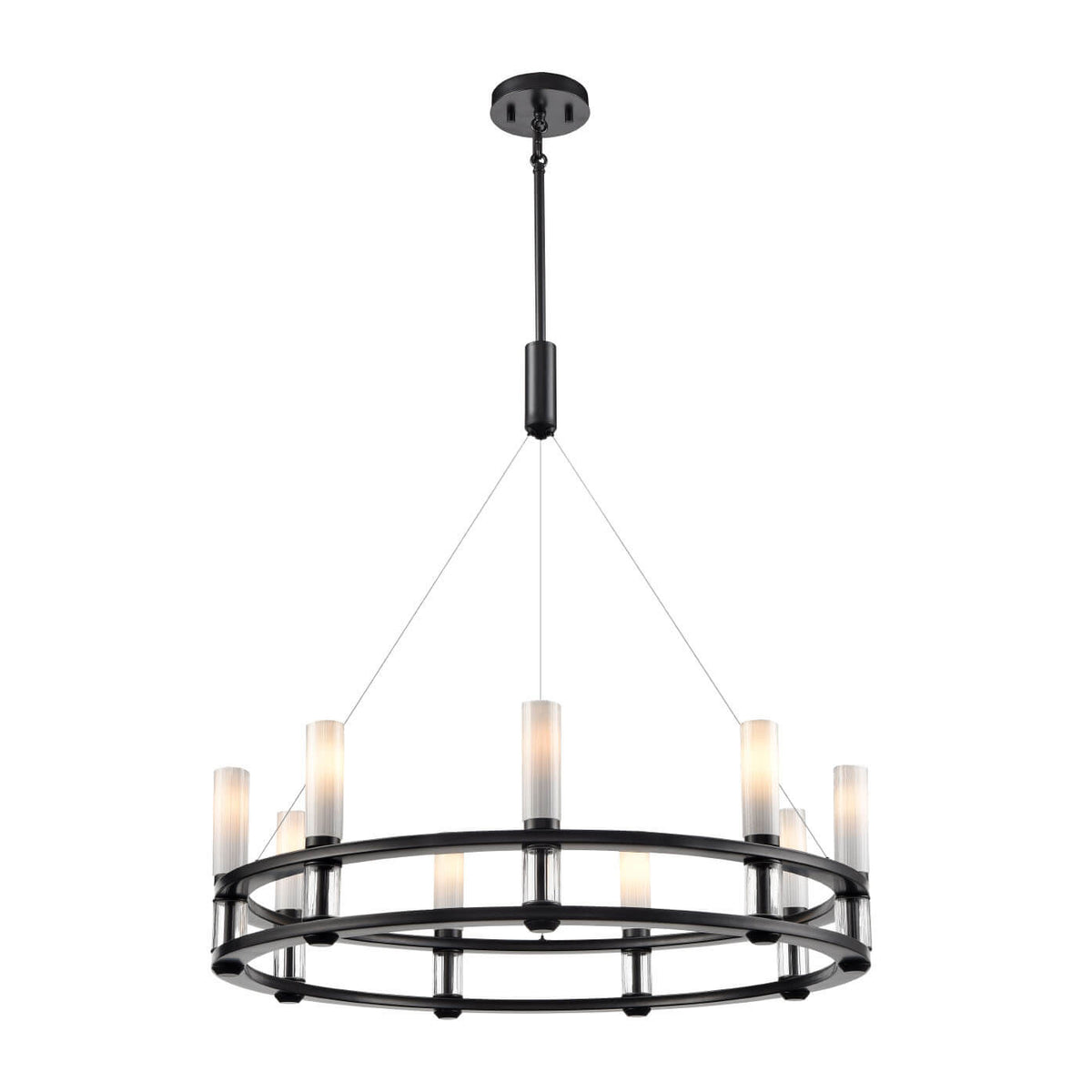 DVI LIGHTING CARDINAL 9 LT CHANDELIER EBONY DVP37824EB-VICE
