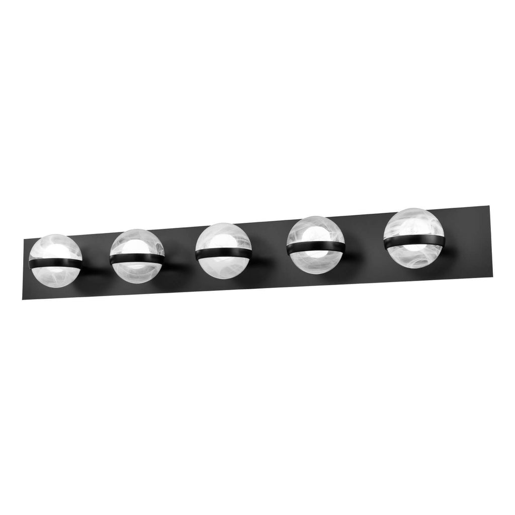 DVI LIGHTING CIRRUS 5 LT VANITY EBONY DVP37955BR-MS