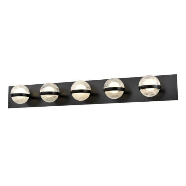 DVI LIGHTING CIRRUS 5 LT VANITY EBONY DVP37955BR-MS