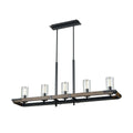 DVI LIGHTING OKANAGAN 5 LT LINEAR GRAPHITE DVP38602GR+IW-CL