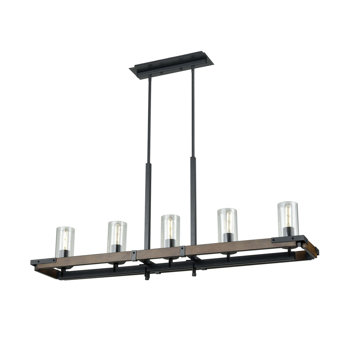 DVI LIGHTING OKANAGAN 5 LT LINEAR GRAPHITE DVP38602GR+IW-CL