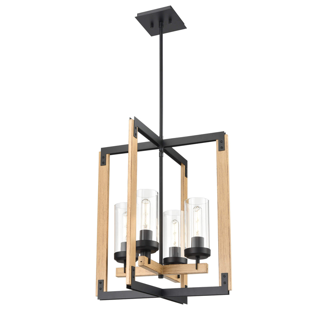 DVI LIGHTING OKANAGAN 21.25" LT FOYER EBONY DVP38648EB+NW-CL