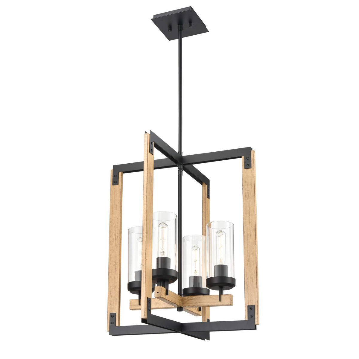 DVI LIGHTING OKANAGAN 21.25" LT FOYER EBONY DVP38648EB+NW-CL