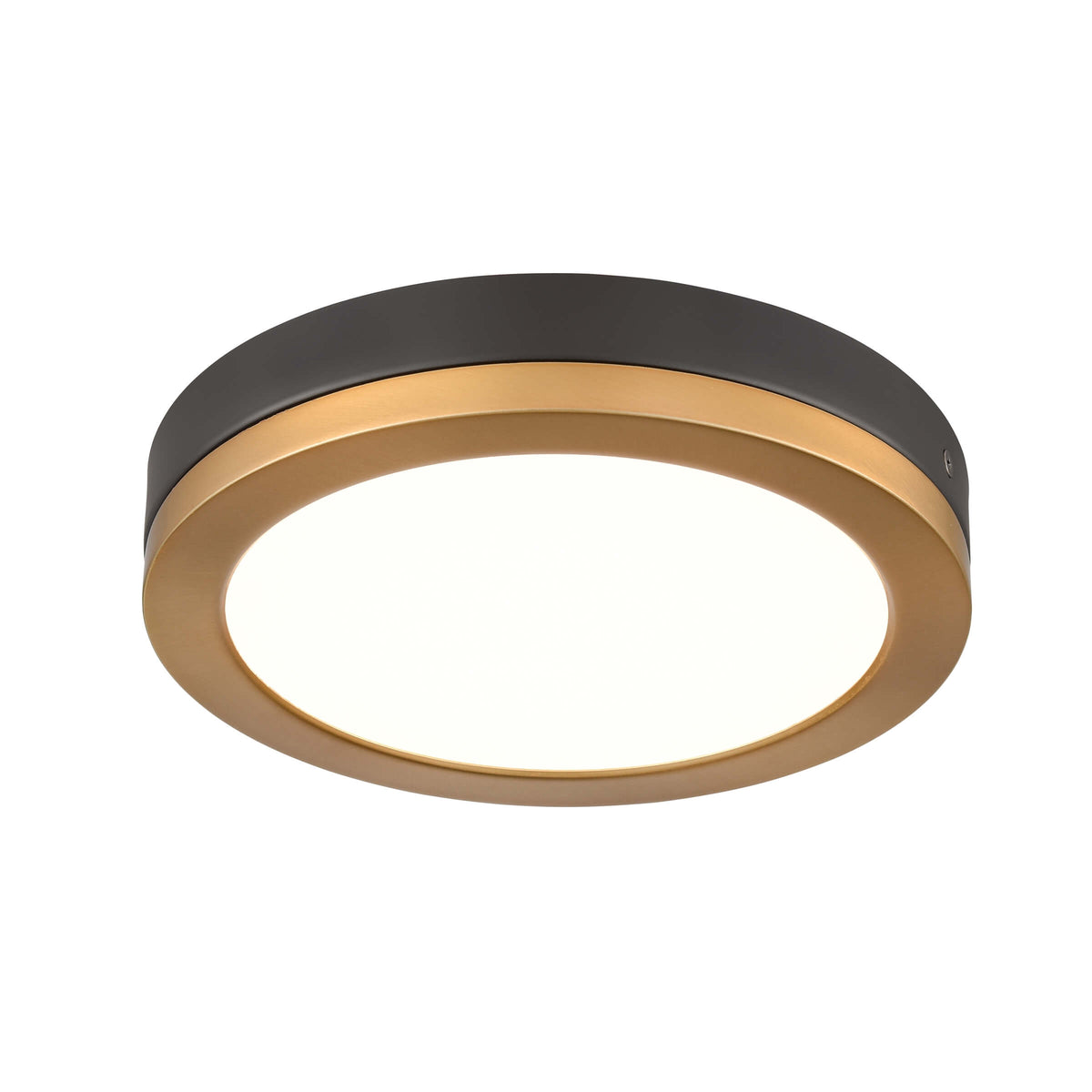 DVI LIGHTING TEMAGAMI FLUSH MOUNT BRASS LED DVP39328BR+GR