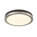 DVI LIGHTING TEMAGAMI 12" FLUSH MOUNT SATIN NICKEL LED DVP39342SN+GR
